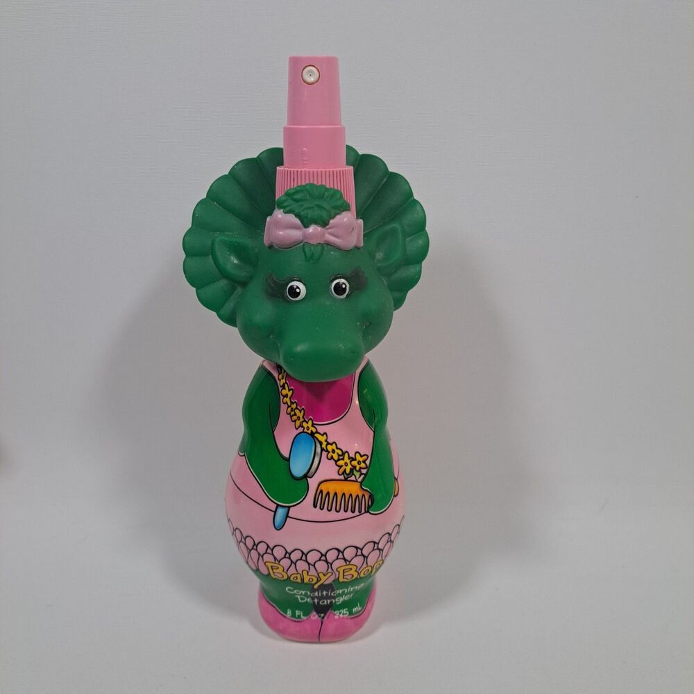 BARNEY & BABY BOP Conditioning Detangler Figure Kid Care EMPTY RARE 1994